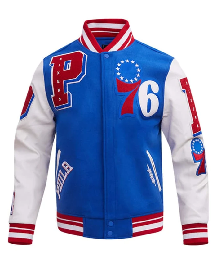 Philadelphia 76ers Pro Standard Blue And White Jacket
