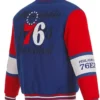 Philadelphia 76ers Royal Varsity Jacket