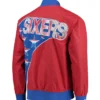 Philadelphia 76ers Warm Up Mitchell And Ness Varsity Jacket