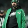 Philadelphia Eagles 2025 Coach Nick Sirianni Nike Kelly Green Sideline Bomber Jacket