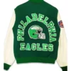 Philadelphia Eagles 80s Green Varsity Jacket