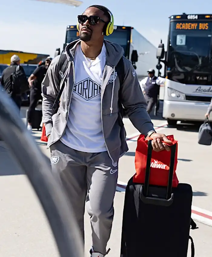 Philadelphia Eagles Jalen Hurts Grey Tracksuit