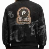 Philadelphia Phillies 1976 MLB All-Star Game Black Denim Jacket Women