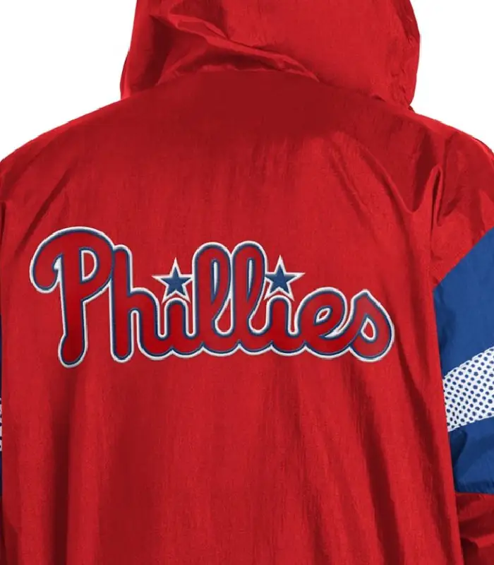 Philadelphia Phillies Legacy Lightweight Red And Royal Hoodd Jacket