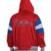 Philadelphia Phillies Legacy Lightweight Red And Royal Hooded Jacket