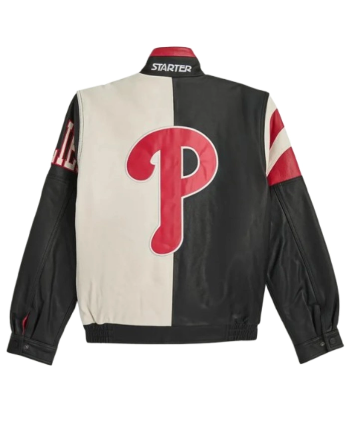 Philadelphia Phillies Retro Full Zip Leather Jacket