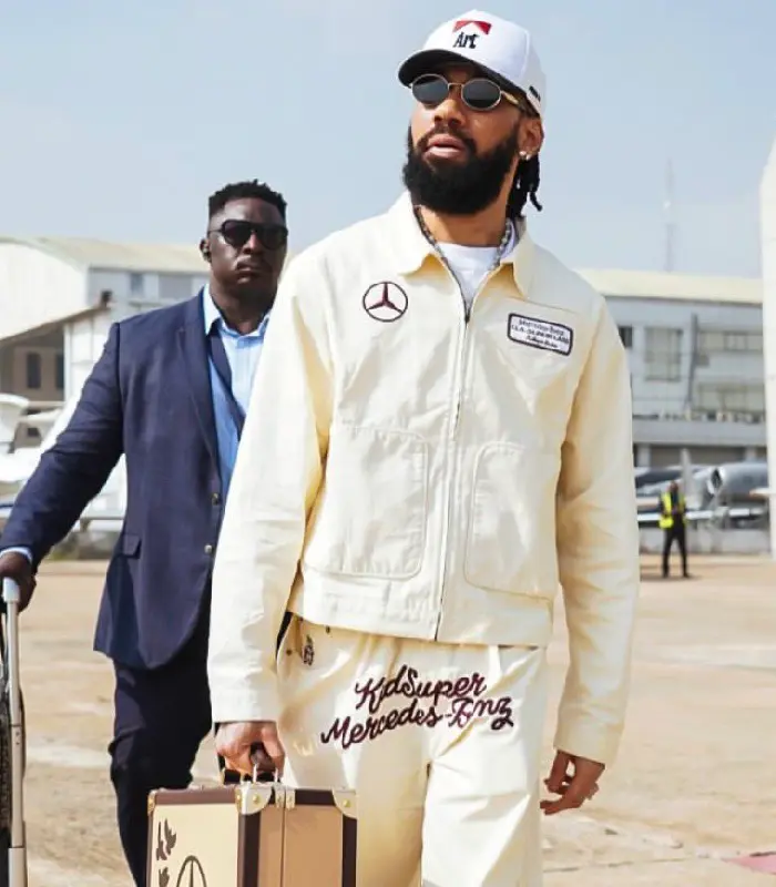 Phyno KidSuper X Mercedes Cream Jacket