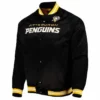 Pittsburgh Penguins Black Varsity Satin Jacket