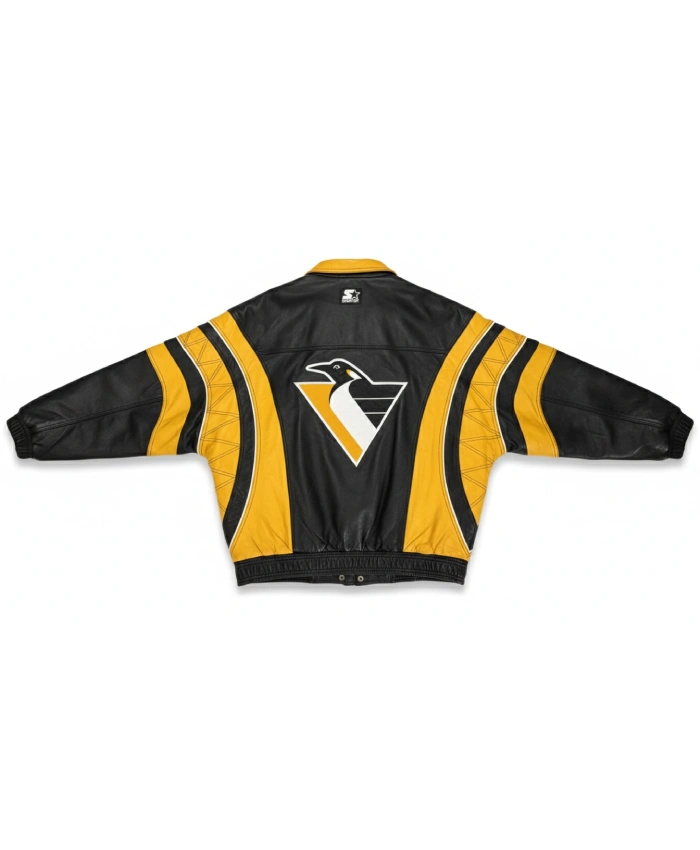 Pittsburgh Penguins Vintage Leather Jacket