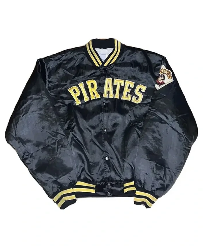 Pittsburgh Pirates 90s Black Varsity Jacket