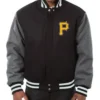 Pittsburgh Pirates Baseball Black And Grey Varsity Jacket