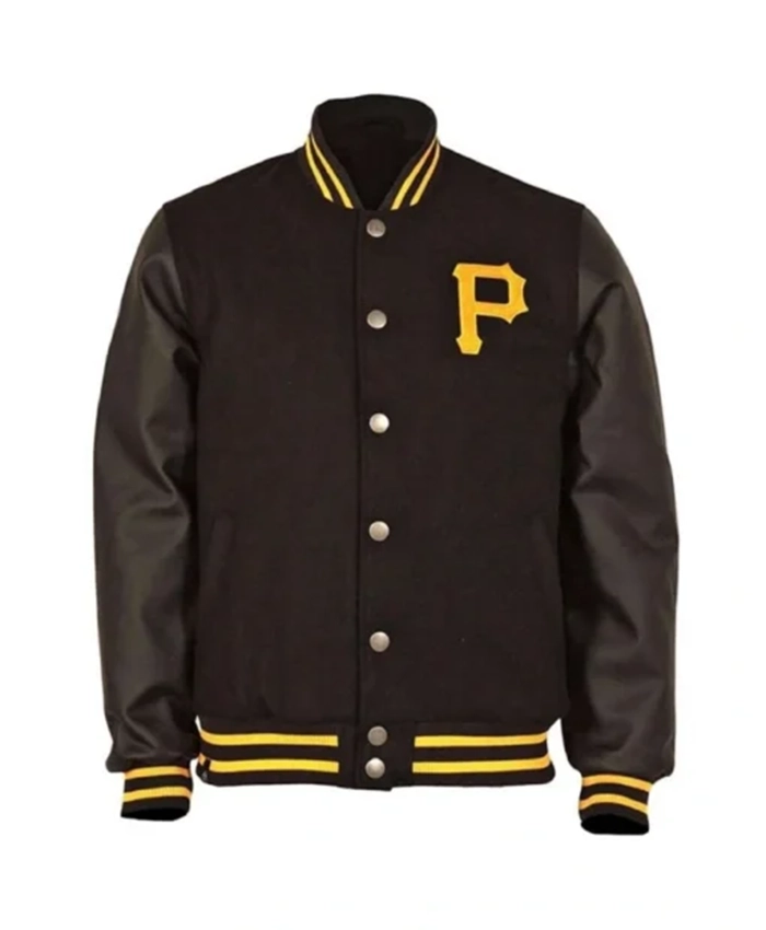 Pittsburgh Pirates Black Letterman Jacket