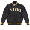 Pittsburgh Pirates Black Vintage Bomber Jacket