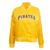 Pittsburgh Pirates Classic Yellow Letterman Varsity Jacket