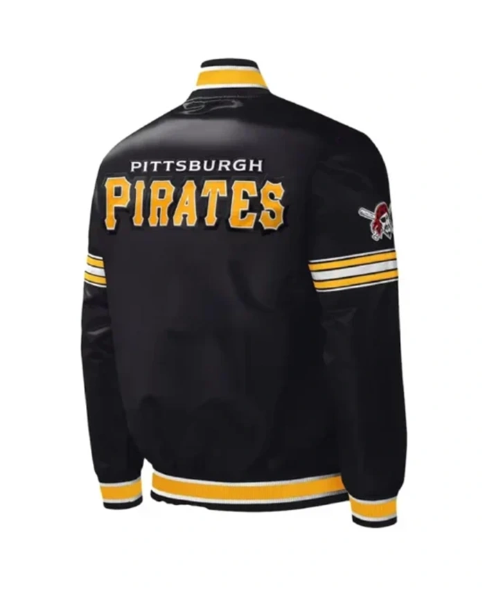 Pittsburgh Pirates Midfield Black Varsity Jacket For Unisex