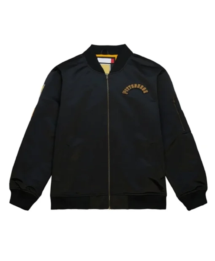 Pittsburgh Pirates Vintage Logo Lightweight Bomber Jacket