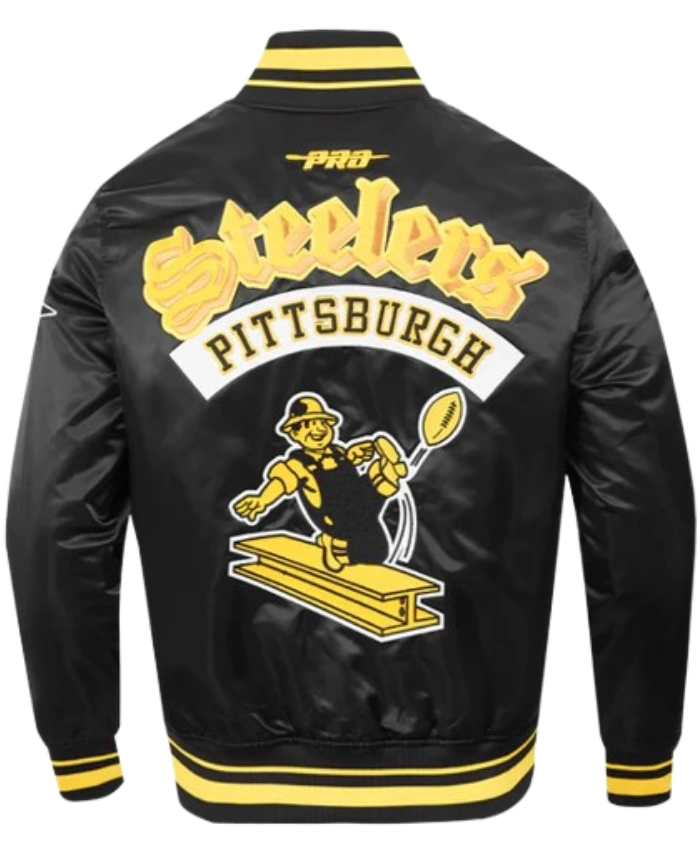 Pittsburgh Steelers Rib Satin Jacket