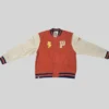 Pokemon Pikachu World Championships Orange And OFF White Varsity Jacket