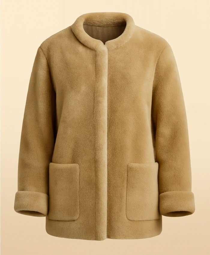 Ponies Emilia Clarke Shearling Jacket