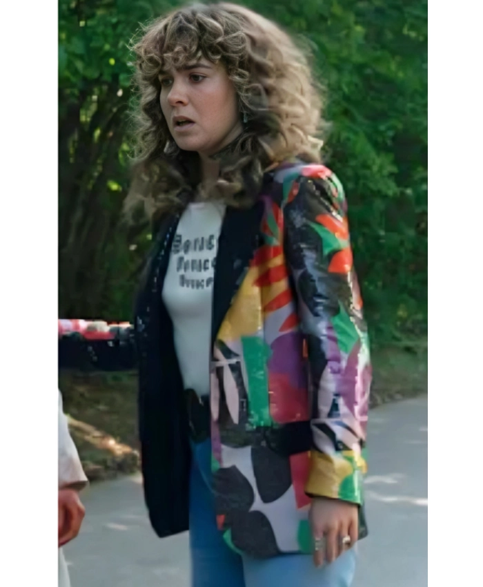 Ponies S01 Haley Lu Richardson Floral Sequin Single Breasted Blazer