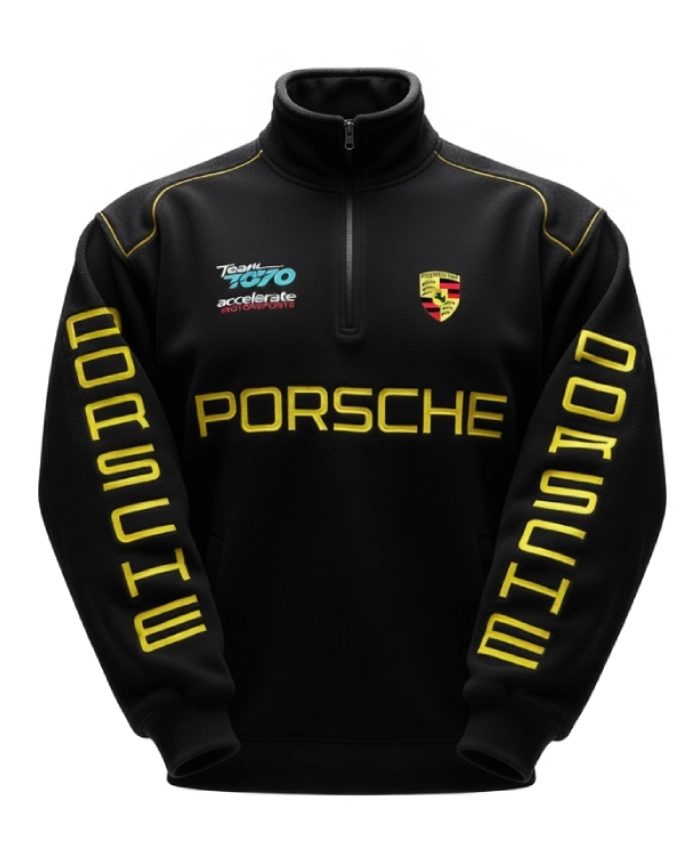 Porsche Racing Black Motorsport Vintage F1 Jacket