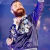 Post Malone Kansas City Chiefs Vs Dallas Cowboys Bomber Satin Jacket