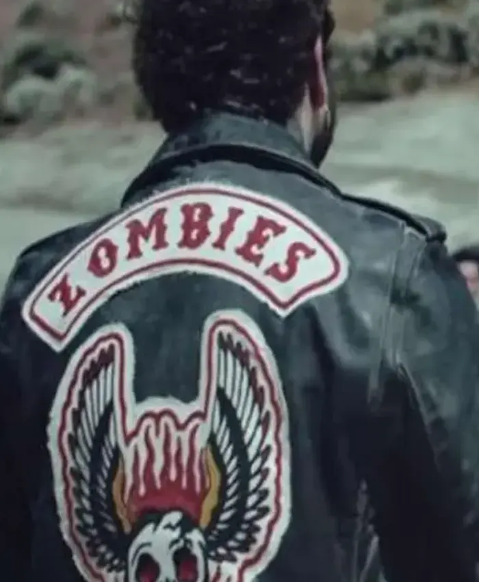 Post Malone Zombies Black Leather Jacket