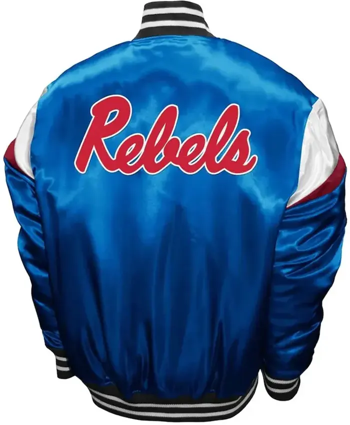 Powder Blue Ole Miss Rebel Power Jacket
