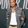 Power 100 Party Tone Stith Cafe Racer Jacket