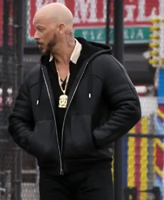 Power Book II Ghost S02 Lorenzo Tejada Hooded Leather Jacket