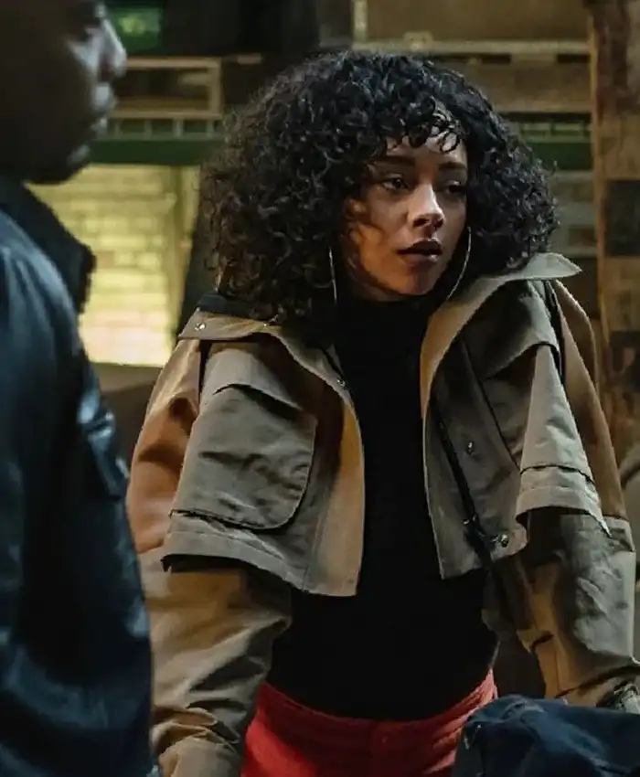 Power Book II Ghost S03 Effie Morales Brown Jacket