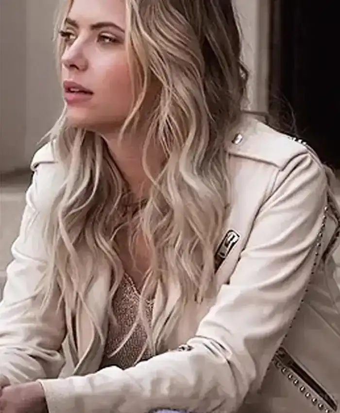 Pretty Little Liars Ashley Benson White Leather Jacket