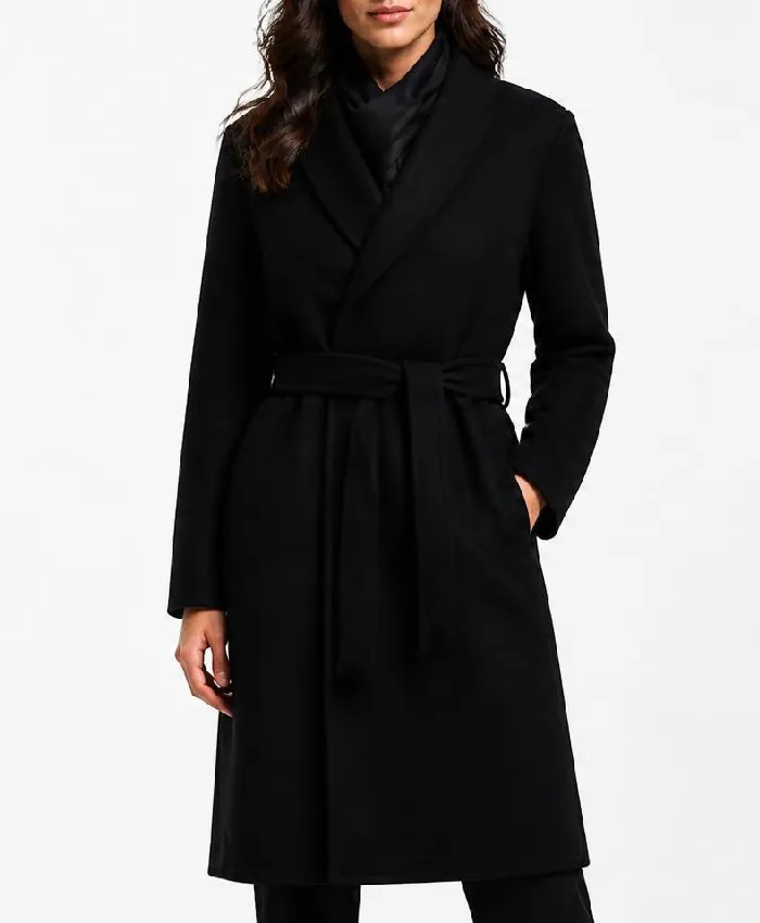 Princess Leonor 2026 Black Wool Coat Womens