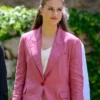 Spain Visit 2026 Princess of Asturias Leonor Pink Women’s Blazer