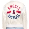 Printed Logo Los Angeles Angels Varsity Full Snap Jacket