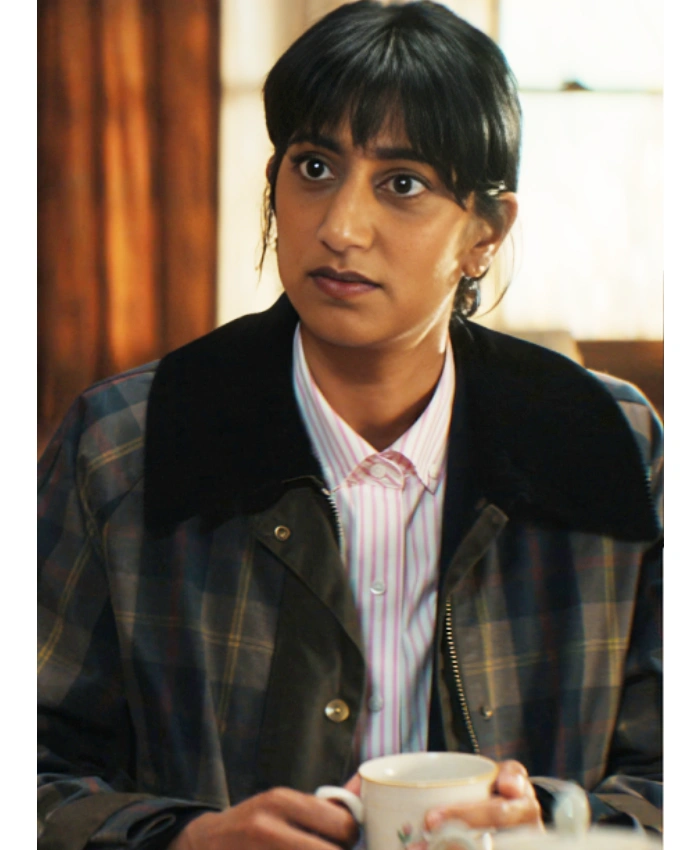 Priya TV Series His And Hers 2026 Sunita Mani Plaid Jacket
