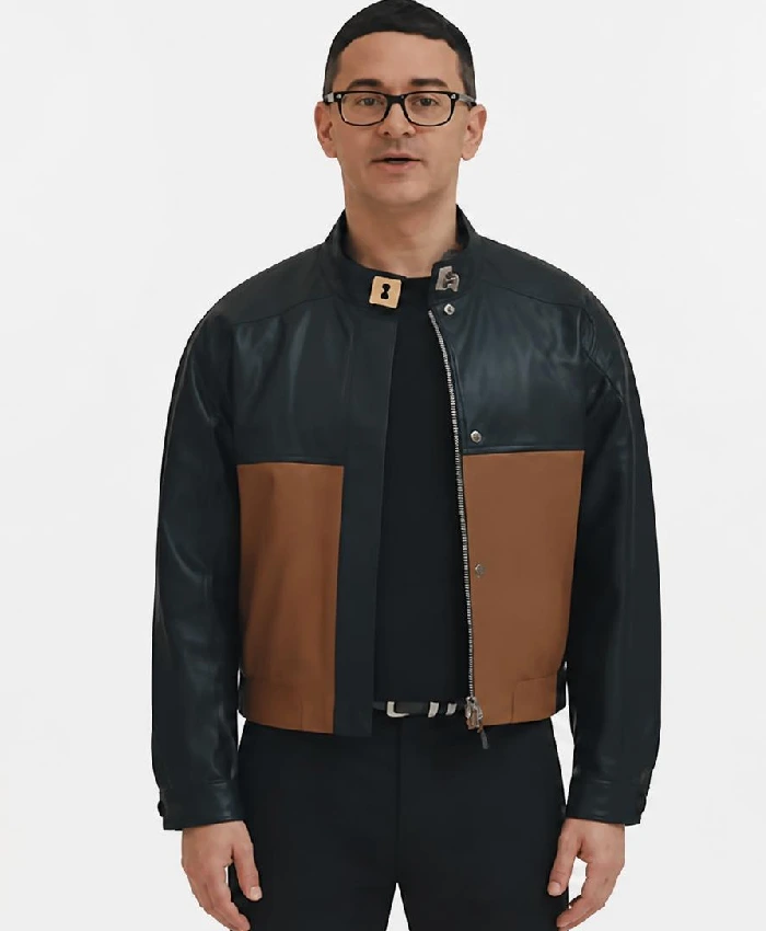 Project Runway S22 Christian Siriano Leather Jacket Mens