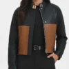Project Runway S22 Christian Siriano Leather Jacket Womens