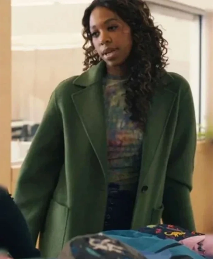 Providence Falls S01 Felicia Simone Green Coat