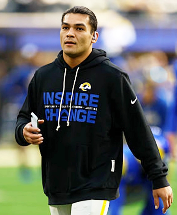 Puka Nacua 2025 Los Angeles Rams Inspire Change Opportunity Equity Freedom Justice Hoodie