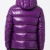 Purple Moncler Puffer Jacket Men