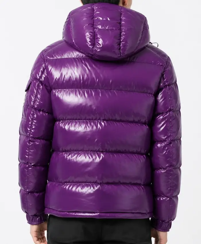 Purple Moncler Puffer Jacket Men