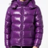 Purple Moncler Puffer Jacket Mens