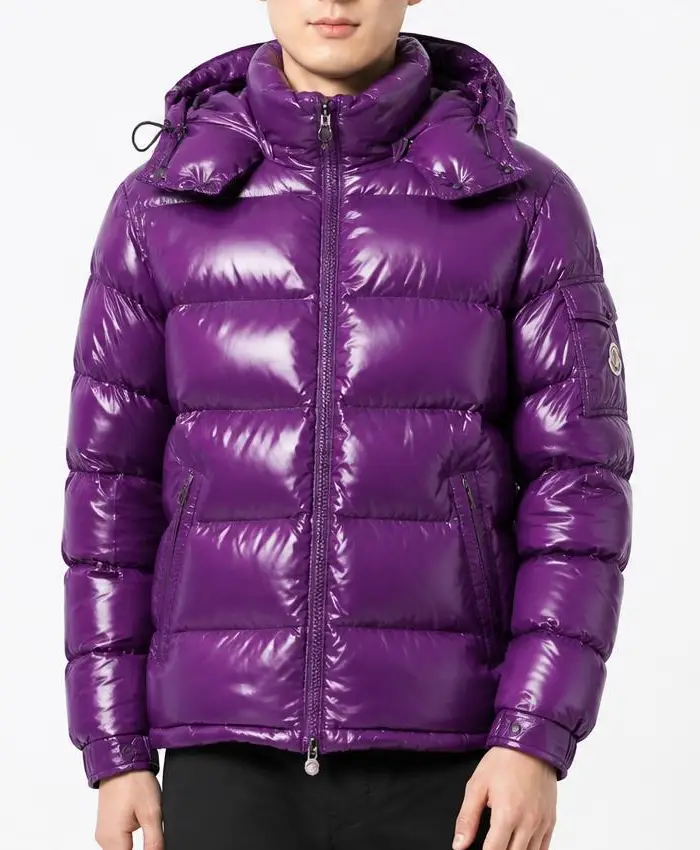 Purple Moncler Puffer Jacket Mens