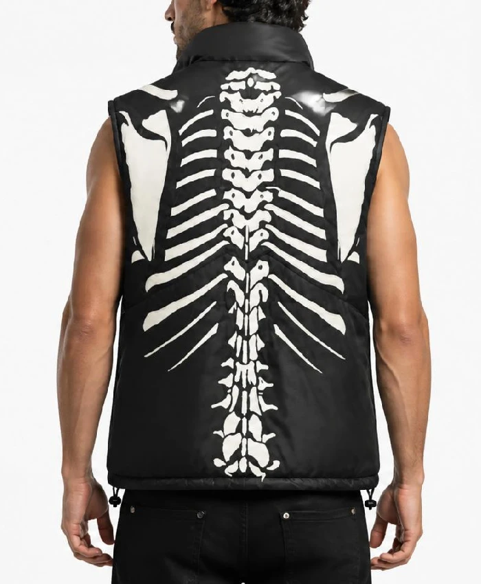 RARE Vilanto Skeleton Leather Vest Men