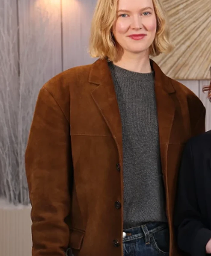 Rabbit Trap 2025 Rosy McEwen Brown Oversized Coat