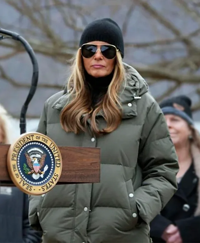 Melania Green Puffer Jacket - Image 3