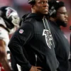 Raheem Morris 2025 Atlanta Falcons Coach Sideline Black Pullover Hoodie