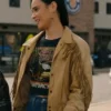 Ransom Canyon S01 Ellie Catawnee Fringe Beige Jacket