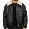 Ransom Canyon S02 Heidi Grace Engerman Black Leather Jacket Mens